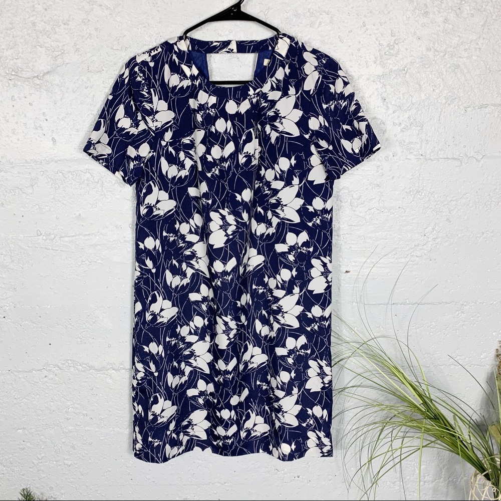 J. Crew Floral Shift Dress Size 2
